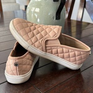 Steve Madden Quilted Slip-On Sneakers in Blush